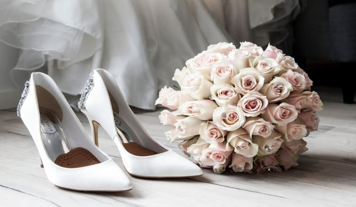  are Wedding shoes for bride comfortable and luxury 