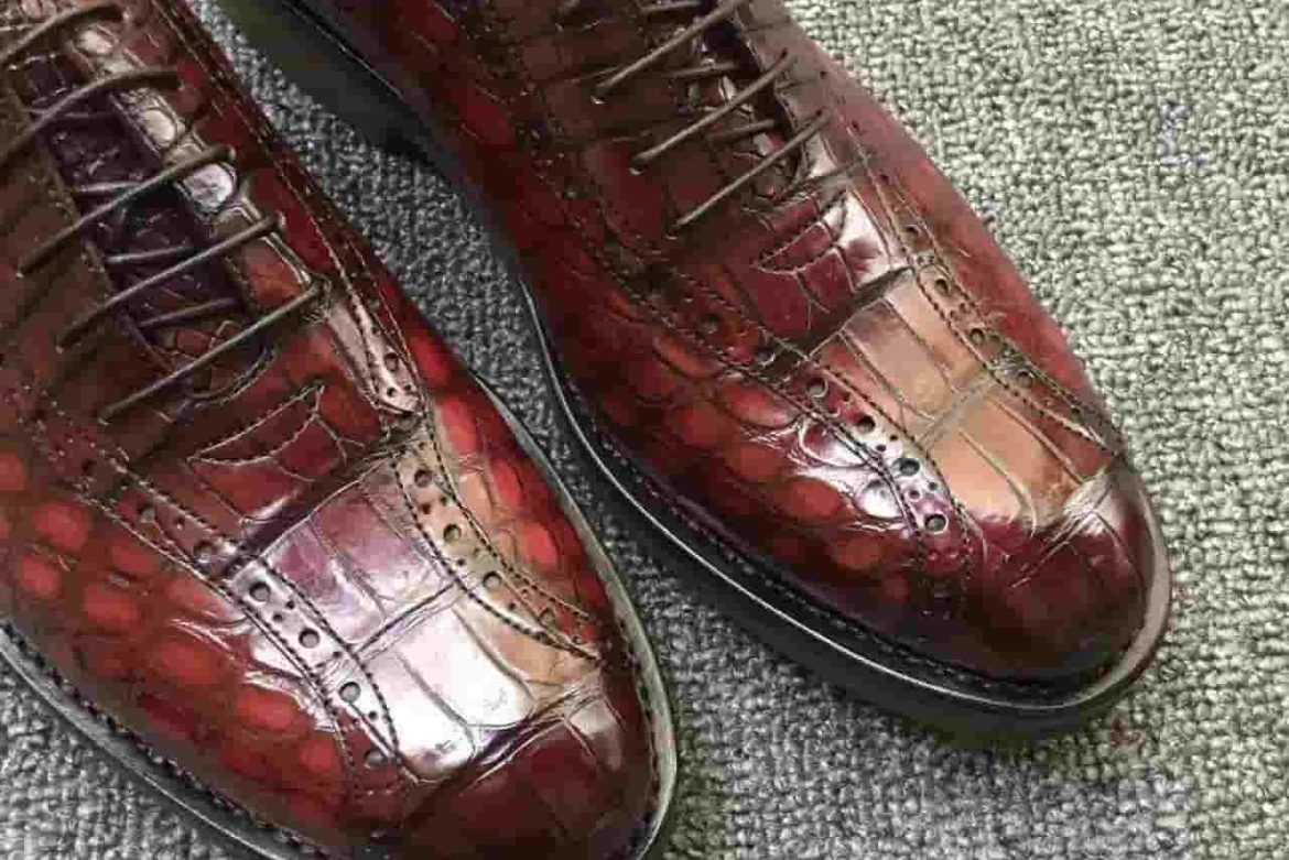 Crocodile leather shoes Purchase Price + Photo